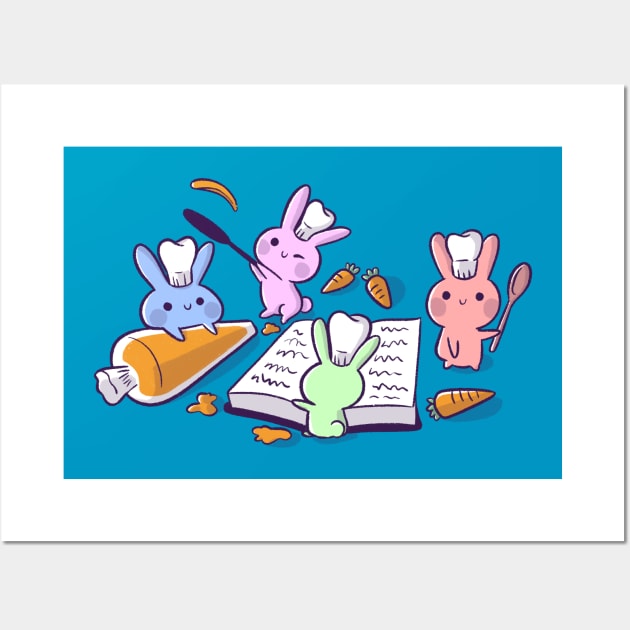 Cooking Bunnies Wall Art by TaylorRoss1